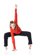 Woman is an acrobat