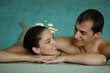 Couple in a swimming pool