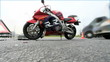 crashed motorcycle