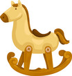 rocking horse vector illustration