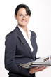 Attraktive Frau im Business outfit