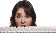 Woman Behind Keyboard