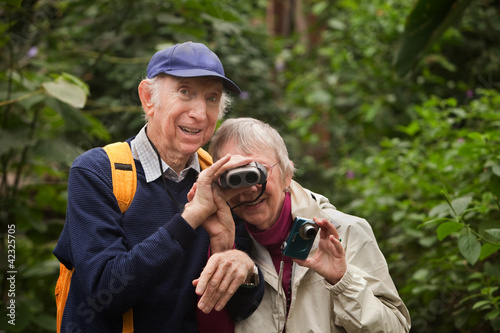 Photo: Senior Couple with Binoculars Senior Couple with Binoculars