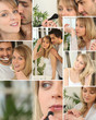 Collage of a beautiful woman