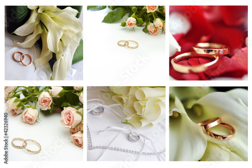 Photo: wedding rings and flowers wedding rings and flowers