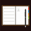 Vector: open personal organizer Vector open personal organizer Vector