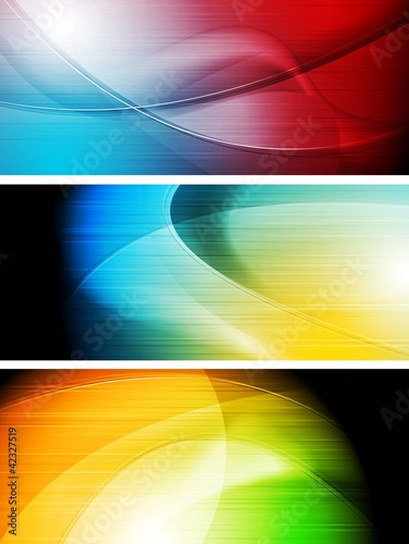 Vector: Colourful banners Colourful banners