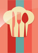 restaurant menu retro poster