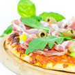 Pizza mit Schinken