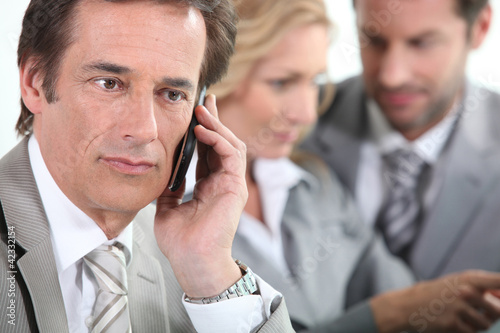 Photo: Businessman on the phone Businessman on the phone