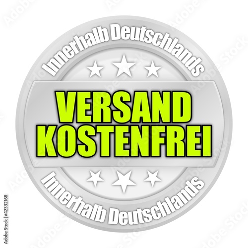 Illustration: button 201204 versandkostenfrei innerhalb deutschlands I button 201204 versandkostenfrei innerhalb deutschlands I