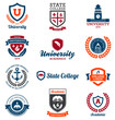 University and college emblems