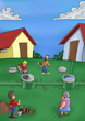 people working