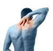 young man with pain on upper back