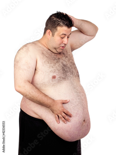 Photo: Surprised fat man Surprised fat man