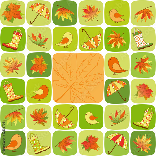 Vektor: Colorful Autumn illustration Colorful Autumn illustration