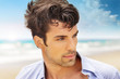 Handsome man outdoors