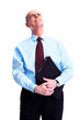 Skeptical businessman.