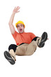 craftsman slipping and falling on the floor