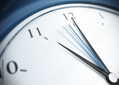 Illustration: deadline and punctuality, eleven o'clock deadline and punctuality, eleven o'clock
