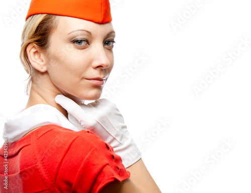 Photo: Pretty stewardess Pretty stewardess