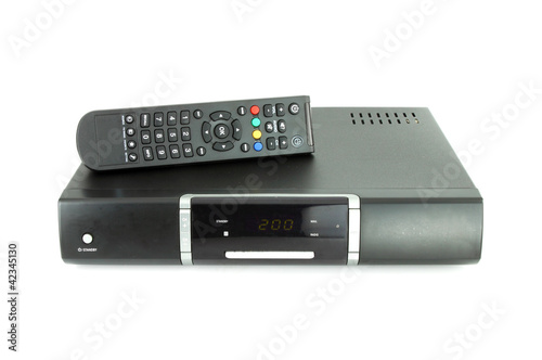 Photo: remote and receiver for satellite TV remote and receiver for satellite TV
