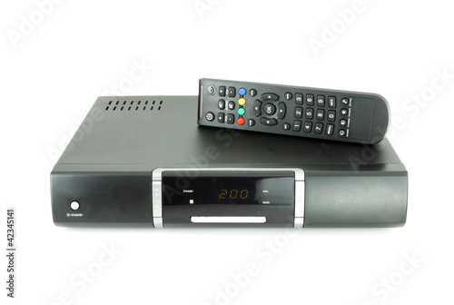 Photo: remote and receiver for satellite TV remote and receiver for satellite TV