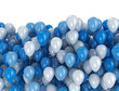 Illustration: Blue and white balloons Blue and white balloons