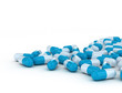medical capsules isolated on white background