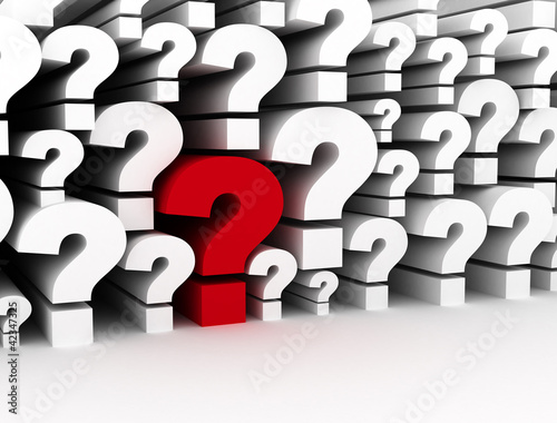 Illustration: Question marks 3d background Question marks 3d background
