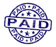 Paid Stamp Shows Payment Confirmation