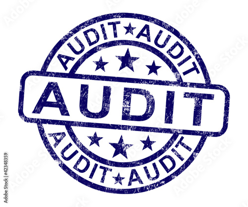 Illustration: Audit Stamp Shows Financial Accounting Examination Audit Stamp Shows Financial Accounting Examination