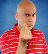 Showing fingers