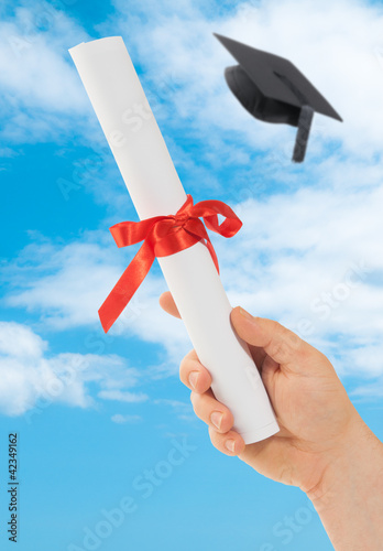 Photo: Graduation Scoll & Cap Graduation Scoll & Cap