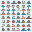 Big vector set of Premium Quality labels
