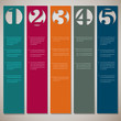Vertical paper numbered banners