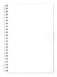 white notebook on white