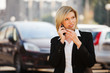 Young businesswoman calling on the phone
