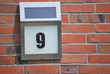 Solarbetriebene Hausnummer