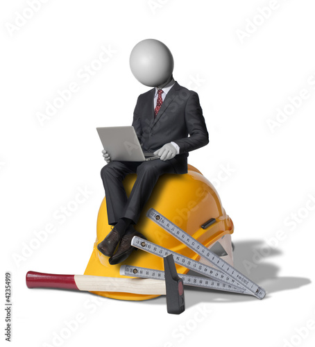 Foto: construction expert Headman concept construction expert Headman concept