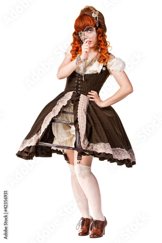 Photo: Fashion shot of woman in doll style Fashion shot of woman in doll style