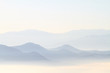 Scenic view of blue ridge mountains