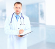 portrait of doctor with stethoscope with arms crossed