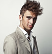 Elegant young handsome man.