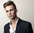 Elegant young handsome man.