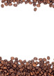 Brown roasted coffee beans