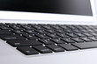 closeup angled view of notebook computer