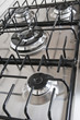 Gas oven with five rings