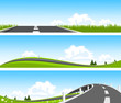 Way through nature. Banners