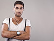 Foto: Elegant young handsome man. Elegant young handsome man.